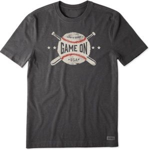 NWT MEN'S GAME ON BASEBALL CRUSHER TEE